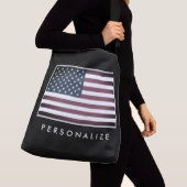  Amerikaanse vlag grote cross-body tas (Dichtbij)