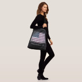 Amerikaanse vlag grote cross-body tas (Op model)