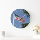 Amerikaanse vlag grote klok (Huis)