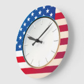 Amerikaanse vlag grote klok (Hoek)