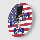 Amerikaanse vlag grote klok (Hoek)