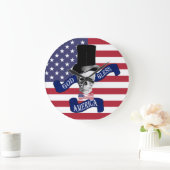 Amerikaanse vlag grote klok (Huis)