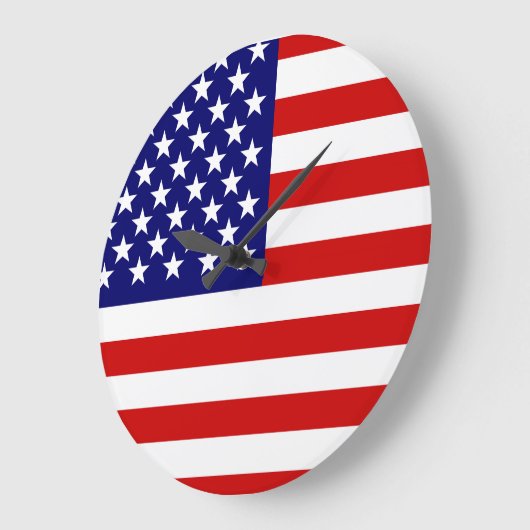 Amerikaanse vlag grote klok (Hoek)