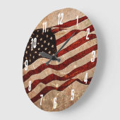 Amerikaanse  vlag grote klok (Hoek)