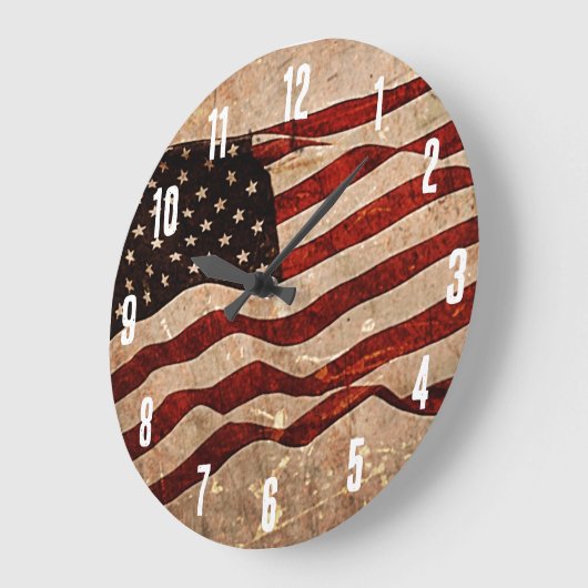 Amerikaanse  vlag grote klok (Hoek)
