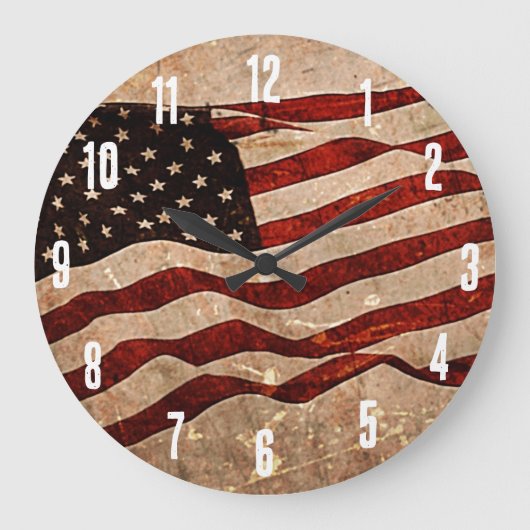 Amerikaanse  vlag grote klok (Voorkant)