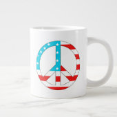 Amerikaanse vlag grote koffiekop (Rechts)