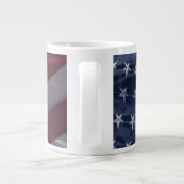 Amerikaanse vlag. grote koffiekop (Achterkant)