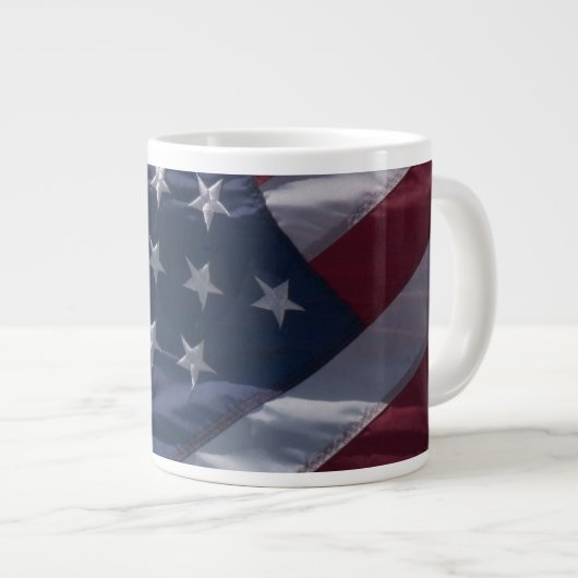 Amerikaanse vlag. grote koffiekop (Voorkant rechts)