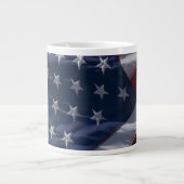 Amerikaanse vlag. grote koffiekop (Voorkant)