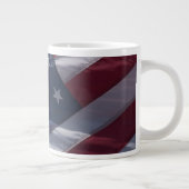 Amerikaanse vlag. grote koffiekop (Rechts)