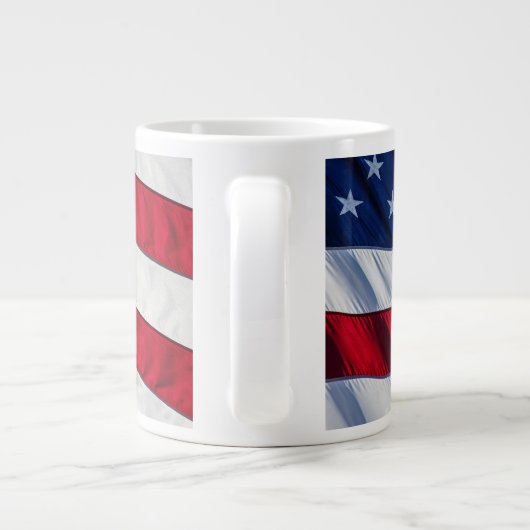 Amerikaanse vlag grote koffiekop (Achterkant)