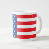 Amerikaanse vlag grote koffiekop (Voorkant rechts)