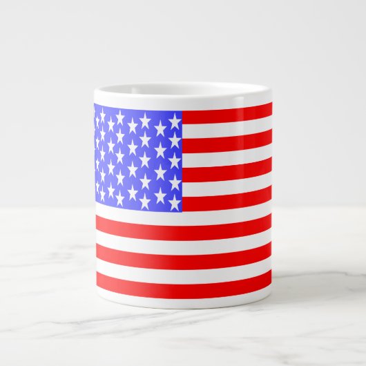 Amerikaanse vlag grote koffiekop (Voorkant)