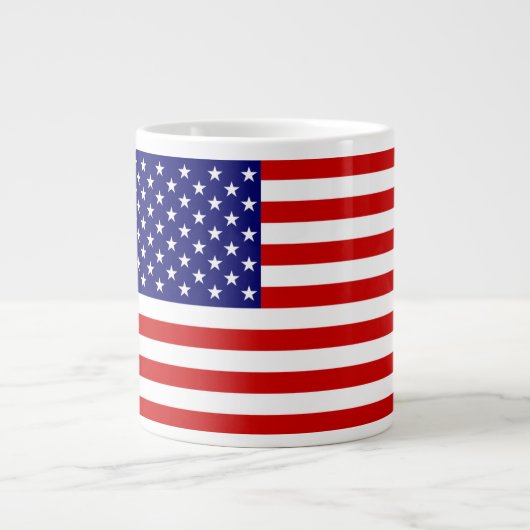Amerikaanse vlag grote koffiekop (Voorkant)