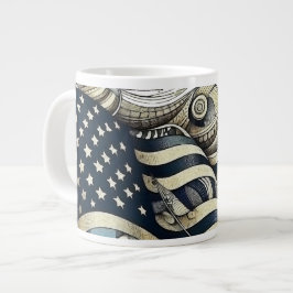 Amerikaanse vlag grote koffiekop