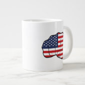 Amerikaanse vlag grote koffiekop (Voorkant rechts)