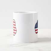 Amerikaanse vlag grote koffiekop (Voorkant)