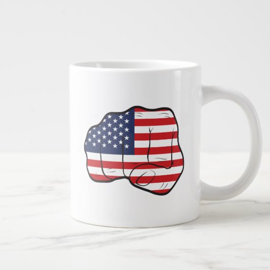 Amerikaanse vlag grote koffiekop (Rechts)