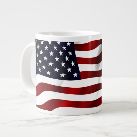 Amerikaanse vlag grote koffiekop (Links)