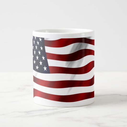 Amerikaanse vlag grote koffiekop (Voorkant)