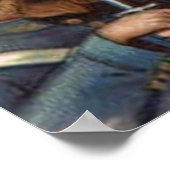 Amerikaanse vlag Grote militaire herdenkingsdag Poster (Hoek)