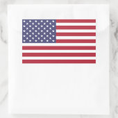 Amerikaanse vlag grote rechthoek rechthoekige sticker (Tas)