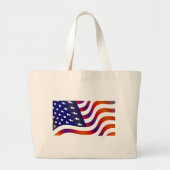 Amerikaanse vlag grote tote bag (Voorkant)