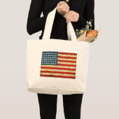 Amerikaanse vlag grote tote bag (Voorkant (product))