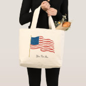 Amerikaanse vlag grote tote bag (Voorkant (product))