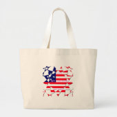 Amerikaanse vlag grote tote bag (Voorkant)