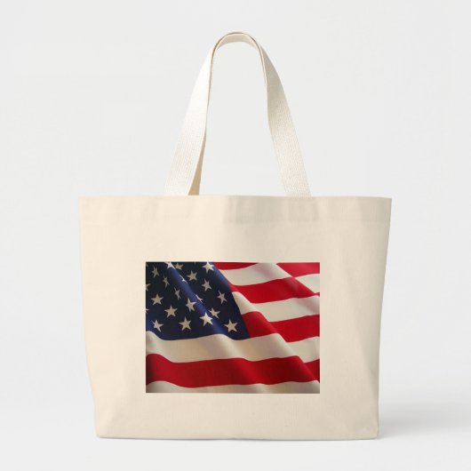 Amerikaanse vlag grote tote bag (Voorkant)