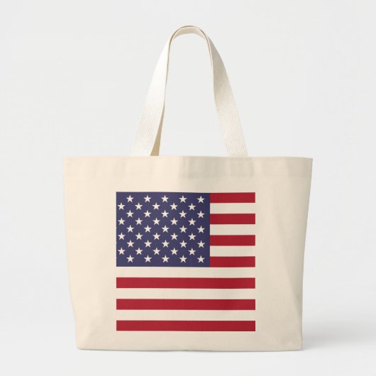 Amerikaanse vlag grote tote bag (Voorkant)