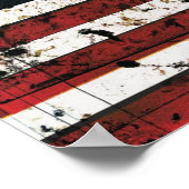 Amerikaanse vlag grunge paint poster (Hoek)