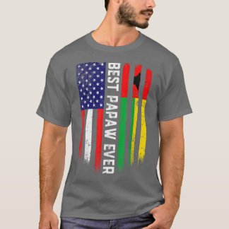 Amerikaanse vlag & Guinee-Bissau vlag beste papier T-shirt