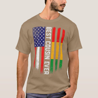 Amerikaanse vlag & Guinee - vlag Beste neef ooit T-shirt