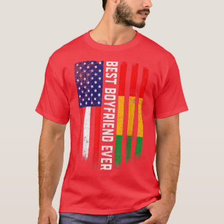 Amerikaanse vlag & Guinee vlag Beste vriend ooit T-shirt