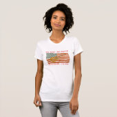 Amerikaanse vlag Guitar T-shirt (Voorkant volledig)
