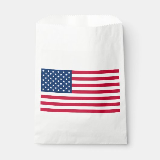 Amerikaanse vlag gunstzak bedankzakje (Voorkant)