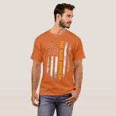 -Amerikaanse Vlag-Ham-radio-operator T-shirt (Voorkant volledig)