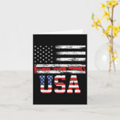 Amerikaanse vlag hamer 4 juli 1776 Vrijheid Onafha Kaart (Gele Bloem)