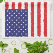 Amerikaanse vlag *Handschets* Verenigde Staten vla Theedoek (Gevouwen)