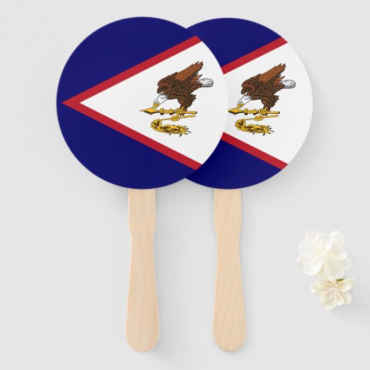 Amerikaanse vlag handwaaier (Voorkant en achterkant)