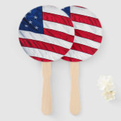 Amerikaanse vlag handwaaier (Voorkant en achterkant)
