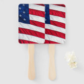Amerikaanse vlag handwaaier (Voorkant en achterkant)