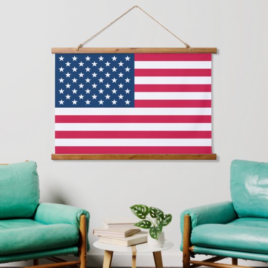 Amerikaanse vlag hangend wandkleed (Woonkamer)