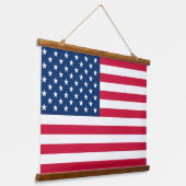 Amerikaanse vlag Hanging Tapestry USA Patriotic Hangend Wandkleed (Gebogen)