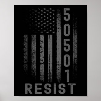 Amerikaanse vlag Hans Off Verwijder Reverse Reclai Poster