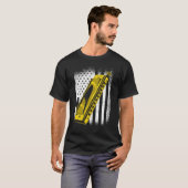 Amerikaanse vlag Harmonica T-shirt (Voorkant volledig)