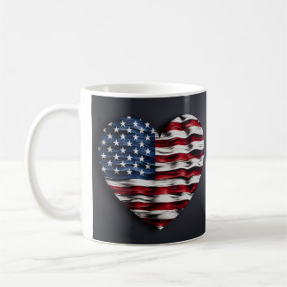 Amerikaanse vlag hart mok